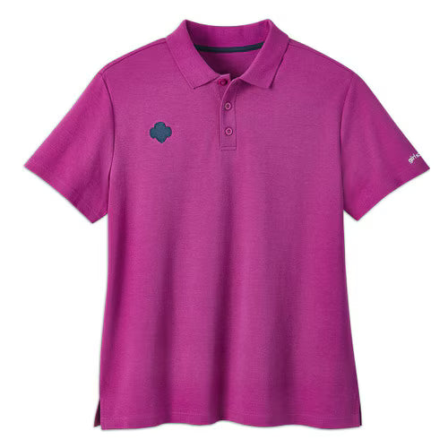 Girl Scout Ruby Trefoil Polo Shirt — Adult