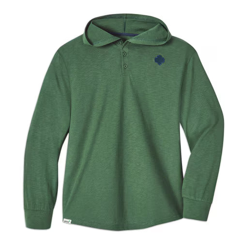 Girl Scout Henley Hoodie T-Shirt — Adult