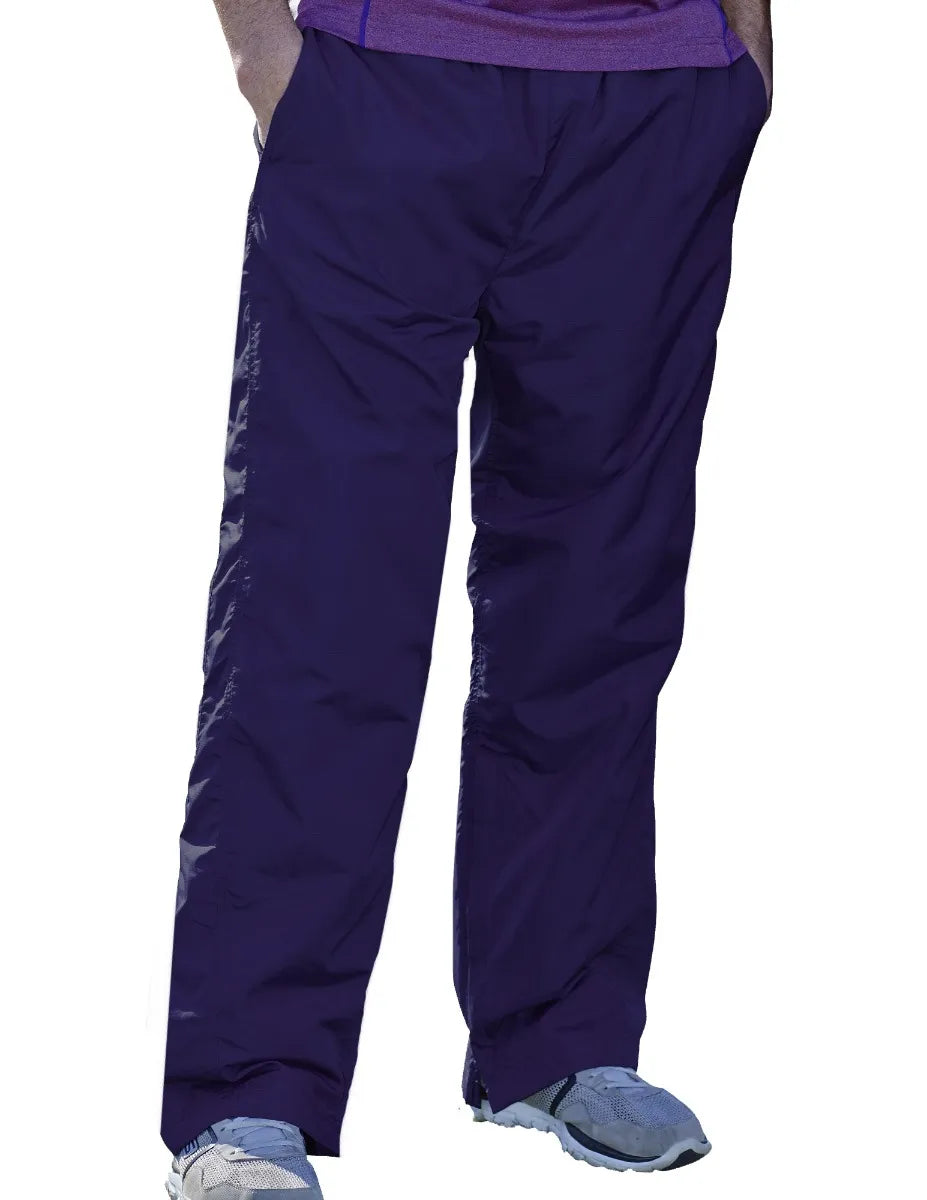 Pro Celebrity Men's Warm Up Pants, Purple, Large (Clearance)