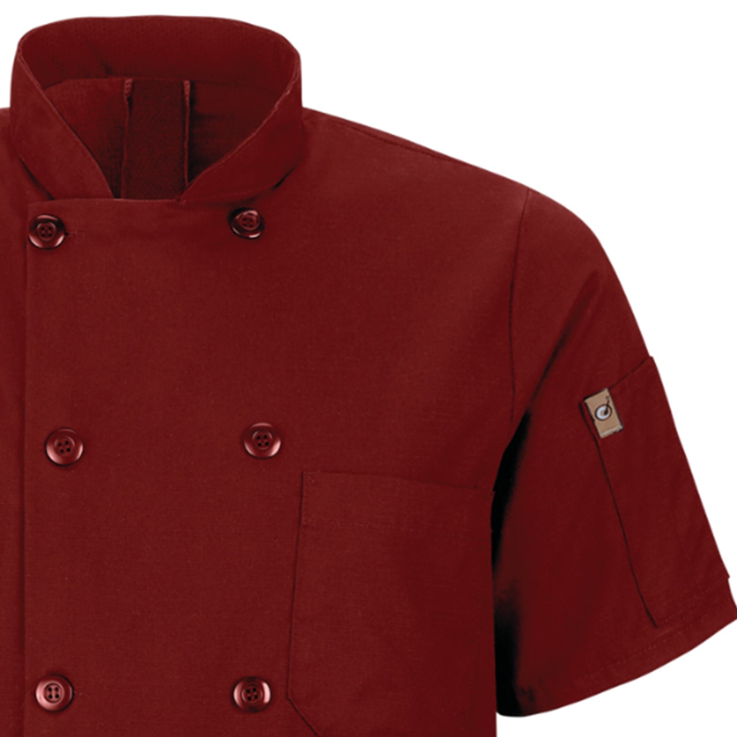 Red Kap Men's Short Sleeve Chef Coat with OilBlok + MIMIX®