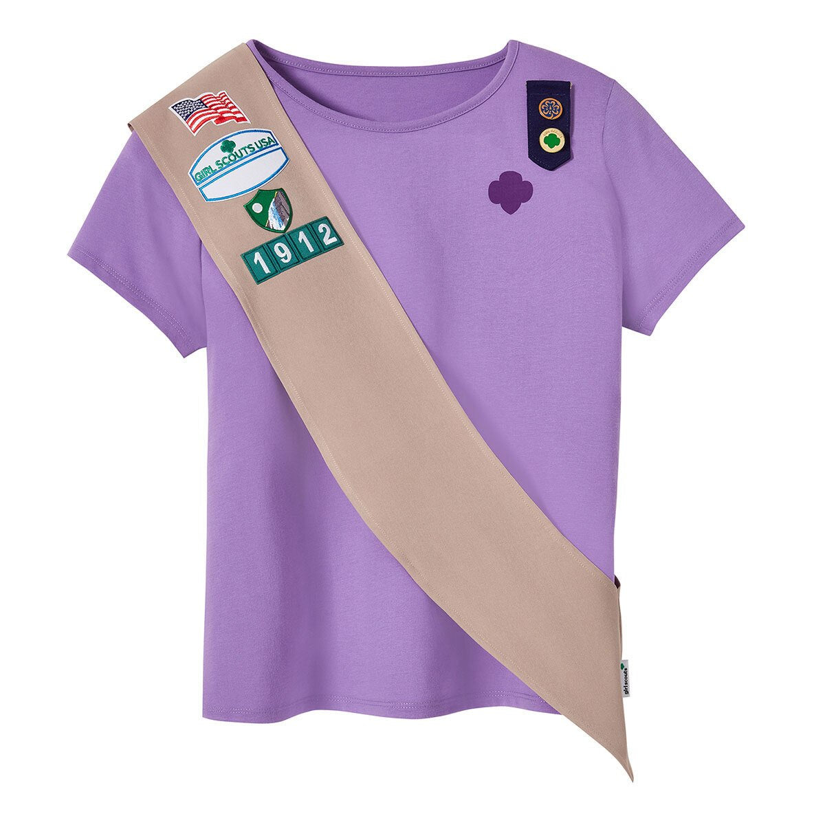 Official Girl Scouts Cadette, Senior and Ambassador Pocket Sash (Customizable)
