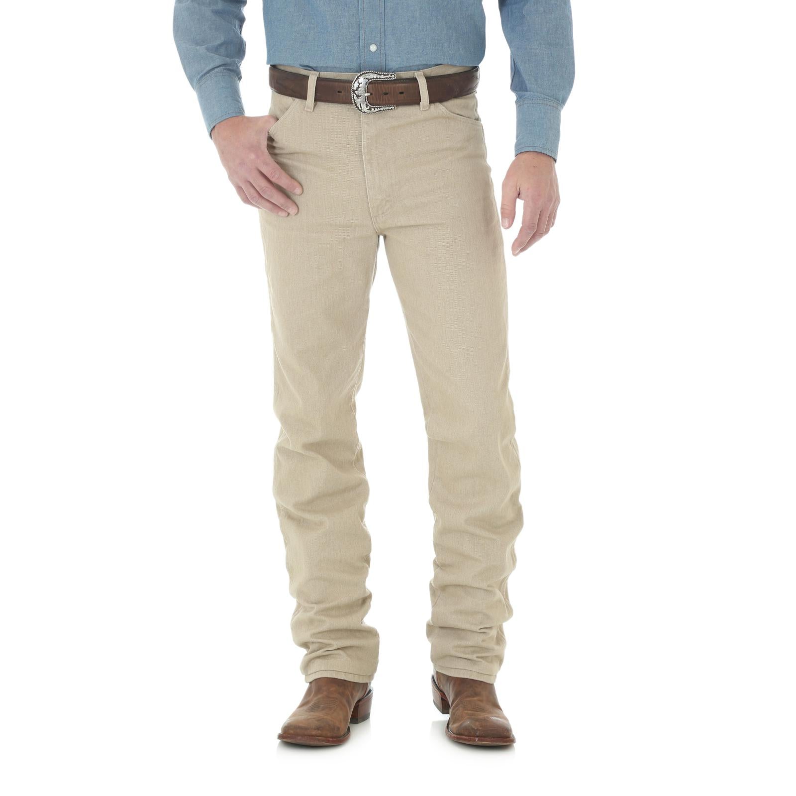 white christmas dresses Men's Wrangler 936 Tan Cowboy Cut Slim Fit Jeans-34x32 main image 1