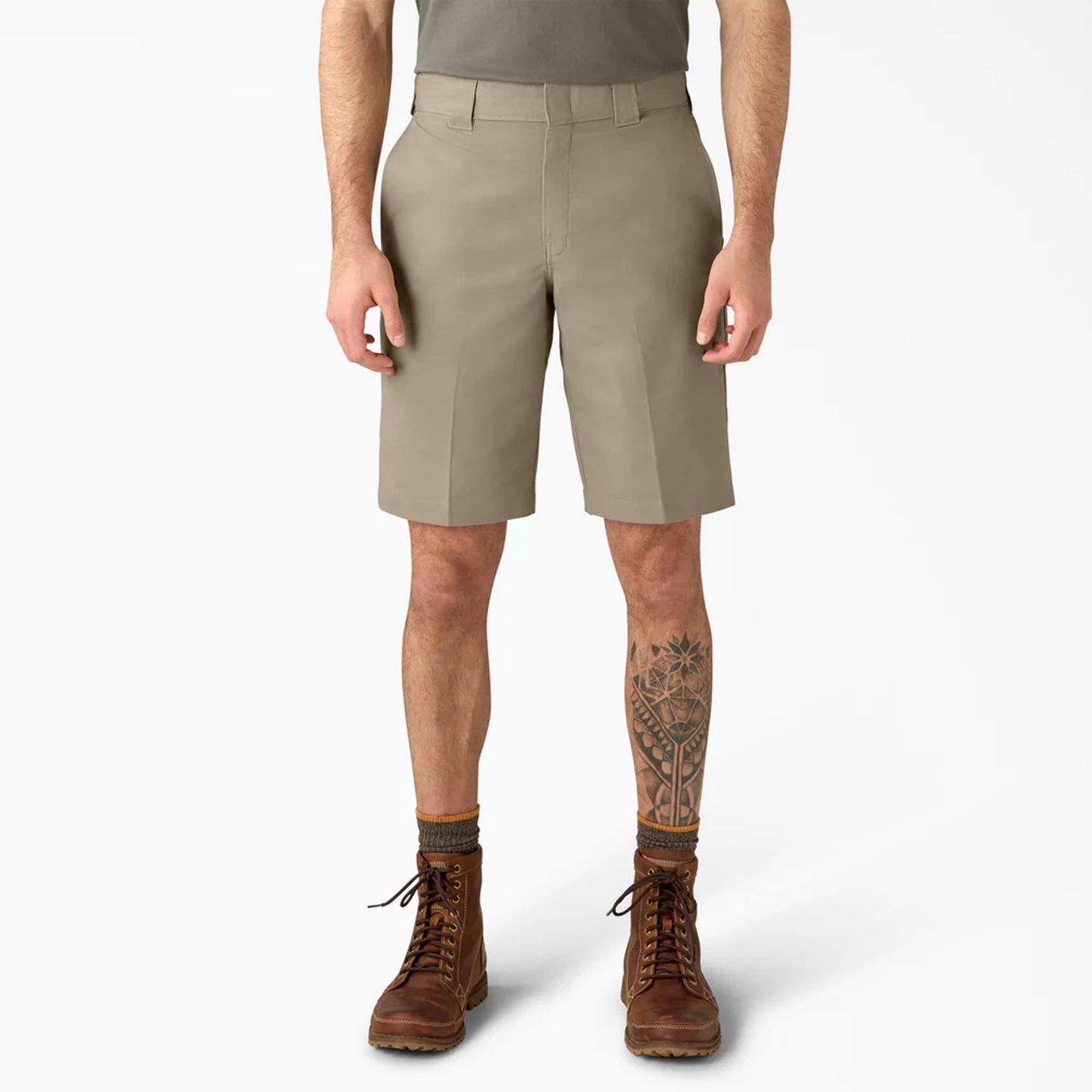 Dickies 11" Relaxed Fit Work Shorts, Desert Sand, 42W, Clearance - Basics Clothing Store