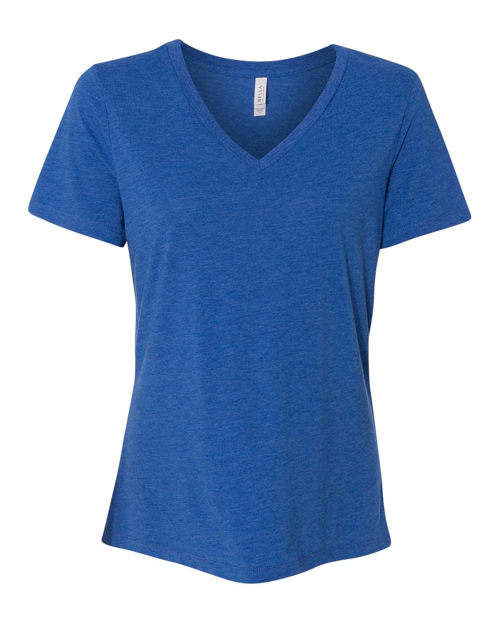 BELLA + CANVAS Women's Relaxed Triblend Short Sleeve V-Neck Tee