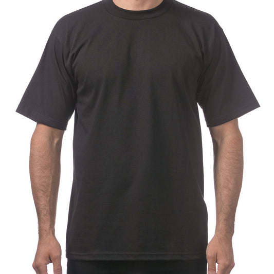 Pro Club Men's Heavyweight Basics Short Sleeve T-Shirt - Black
