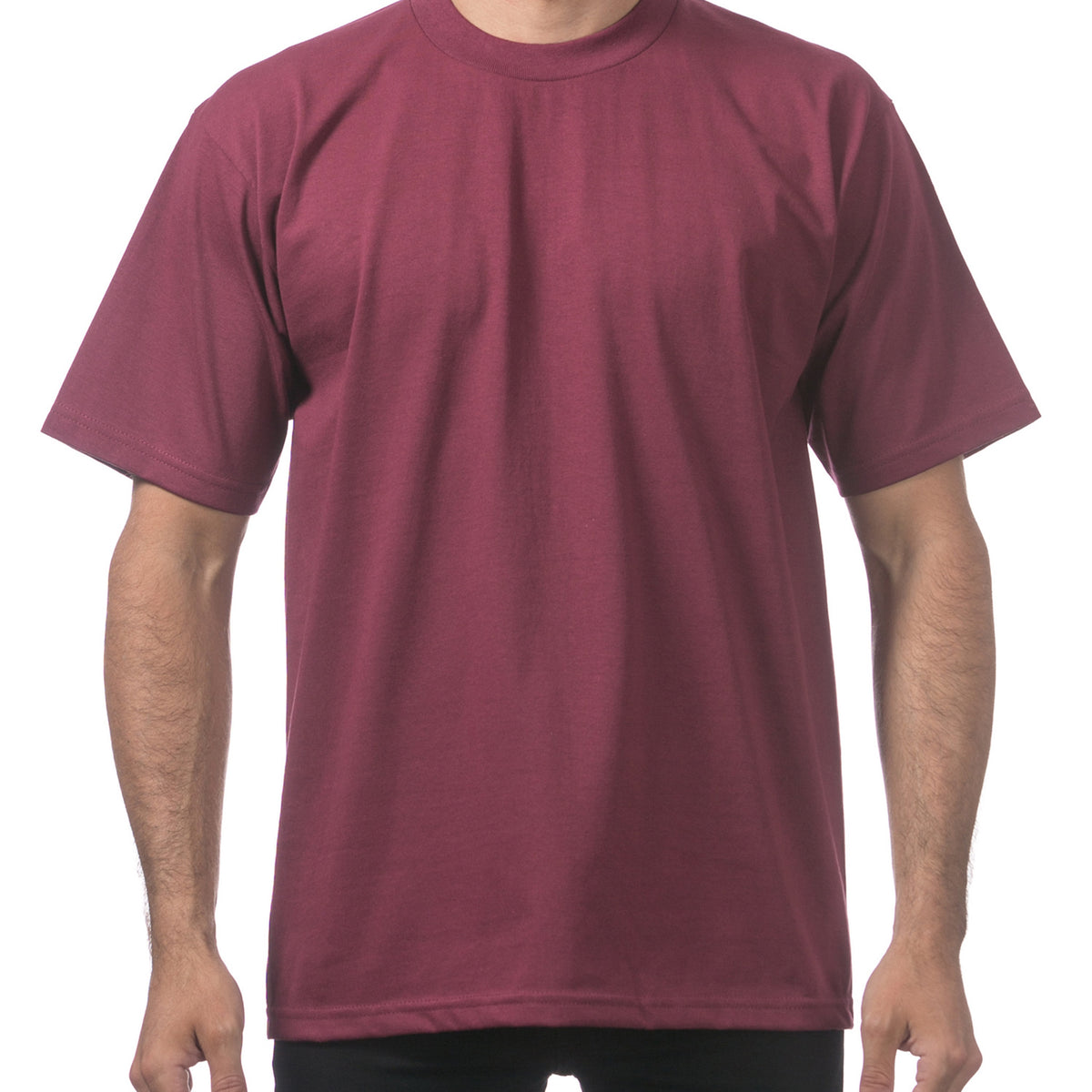 Pro Club Men's Heavyweight Short Sleeve T-Shirt (More Colors) - Regular Sizes (S-7X) - Basics Clothing Store