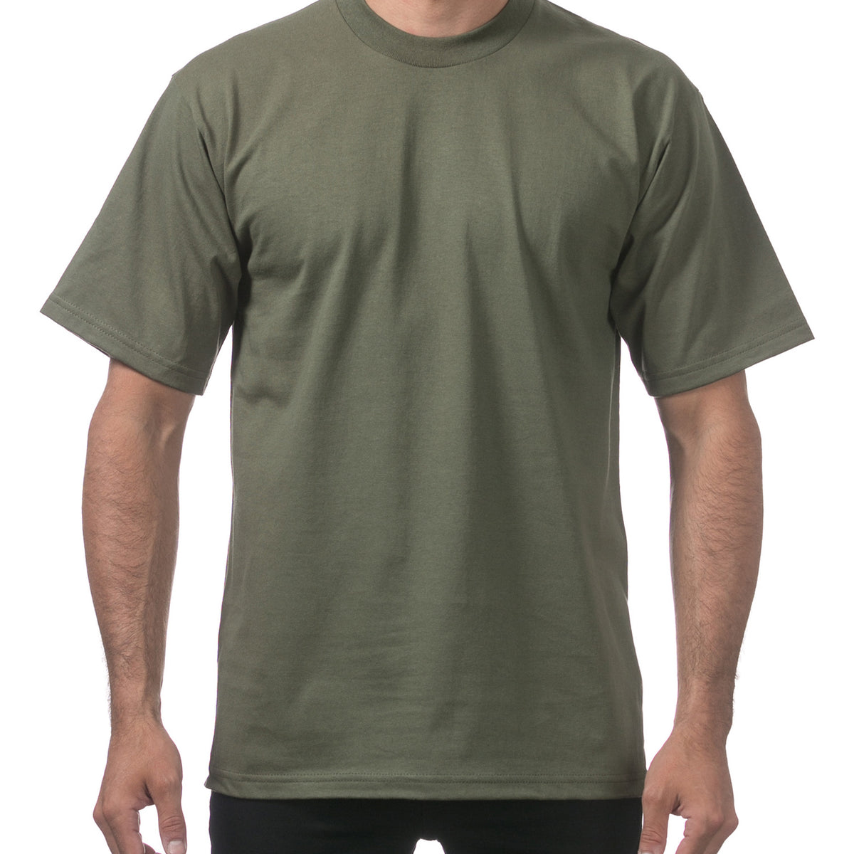 Pro Club Men's Heavyweight Short Sleeve T-Shirt (More Colors) - Regular Sizes (S-7X) - Basics Clothing Store
