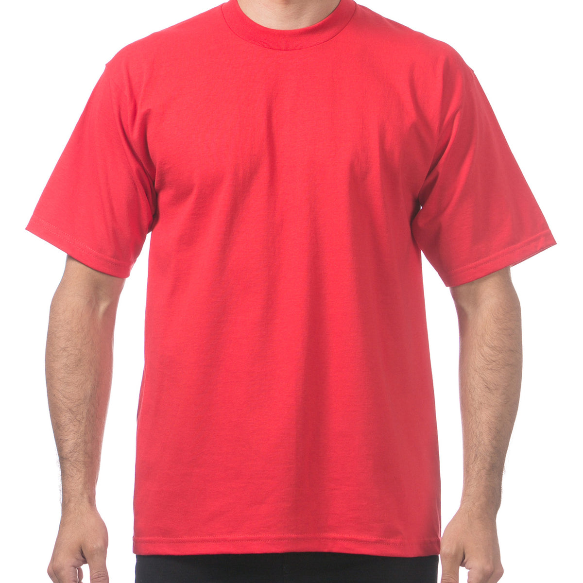 Pro Club Men's Heavyweight Short Sleeve T-Shirt (More Colors) - Regular Sizes (S-7X) - Basics Clothing Store