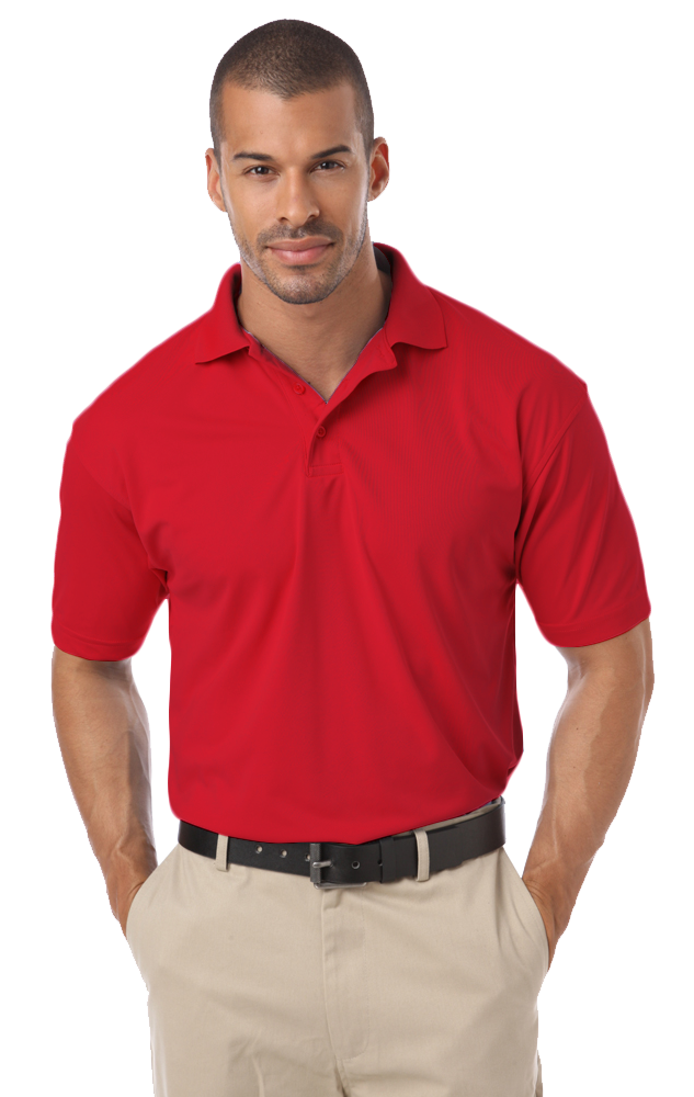 Blue Generation Men's IL-50 Pocketless Polo-BG1051 -Tan