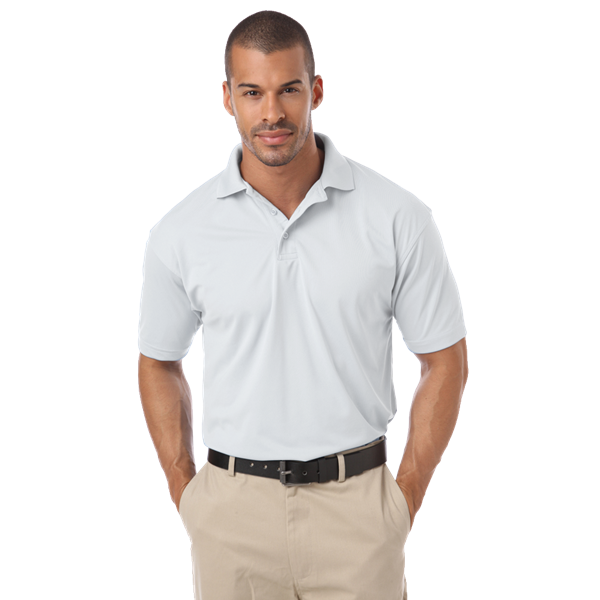 Blue Generation BG1051 IL-50 Men's Rental Friendly Polos, White, XLarge (Clearance)