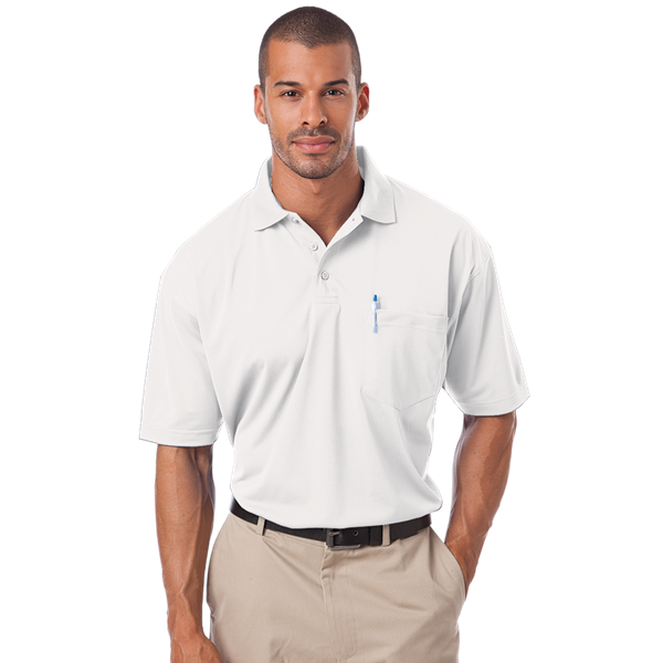 Blue Generation Adult IL-50 Pocketed Polo-BG1052C Clearance - White (S, 3XL, 4XL, 5XL, 6XL) - Basics Clothing Store