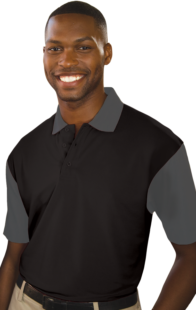 Blue Generation Men's IL-50 Colorblock Polo-BG1054