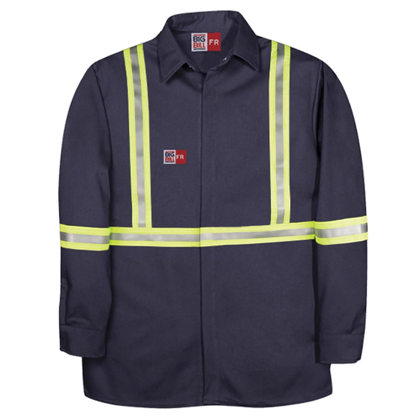 Big Bill Flame Resistant Food Processing Shirt with Reflective Tape -105Y4SUS7
