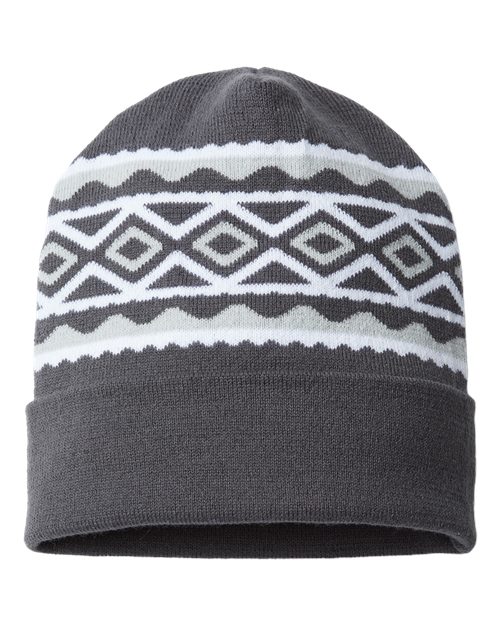 CAP AMERICA - USA- Made Diamond Cuffed Beanie - RKD12