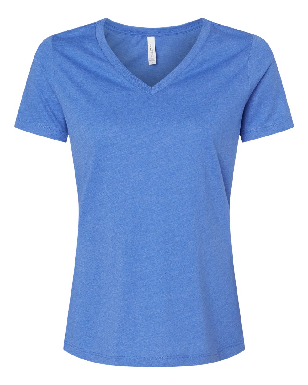 BELLA + CANVAS Women's Relaxed Heather CVC V-Neck Tee