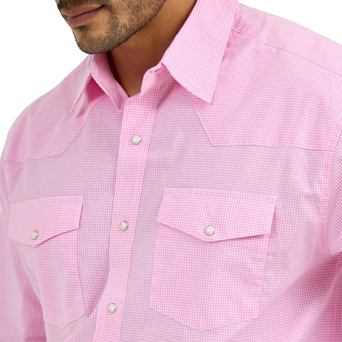 Wrangler® Men's Bucking Cancer Western Snap Shirt