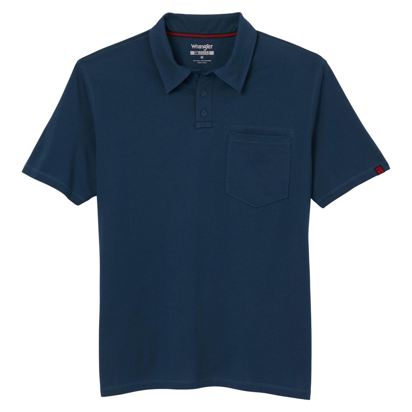 Wrangler® RIGGS Workwear® Performance Knit Polo - Navy Heather