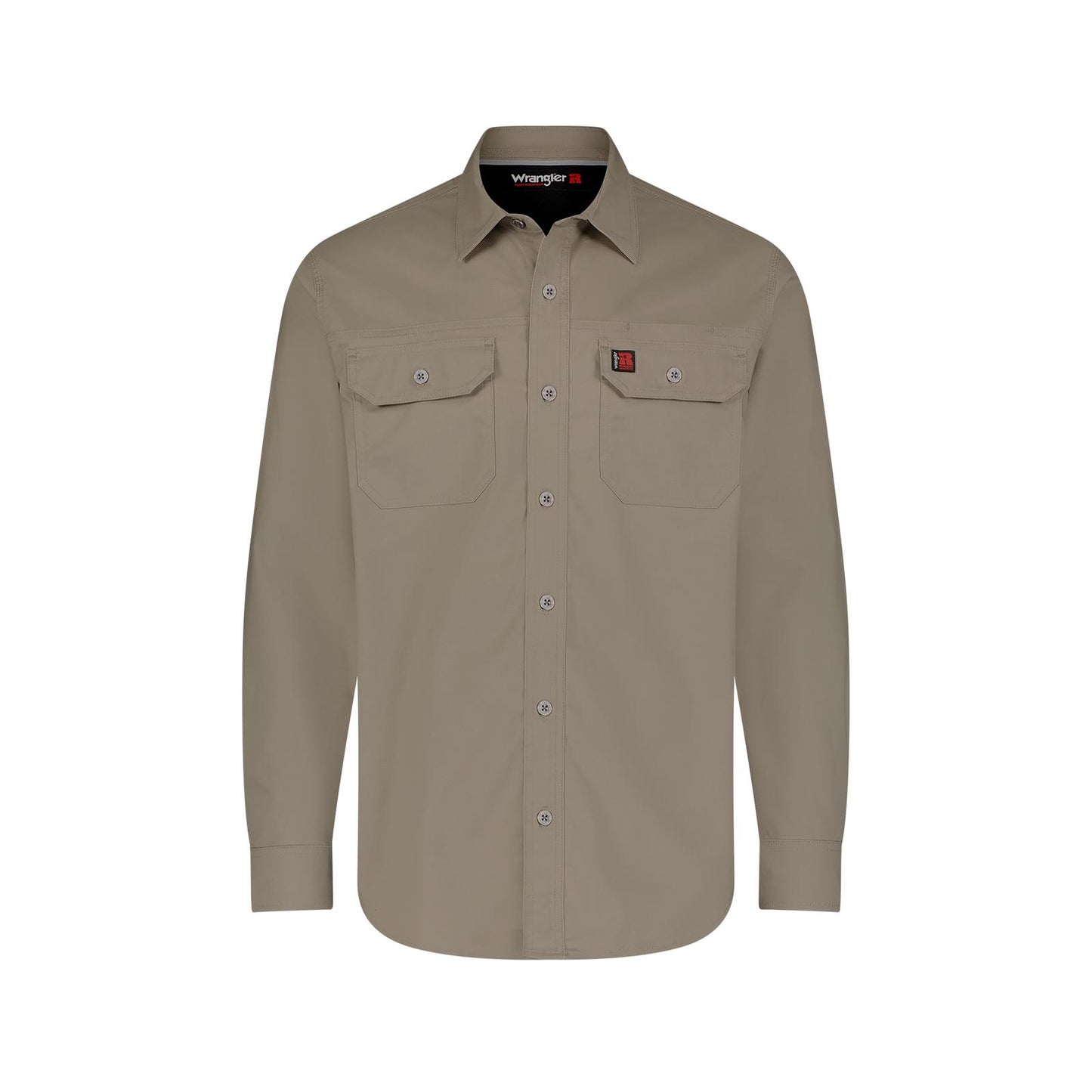 Wrangler RIGGS WORKWEAR® Advanced Comfort Work Long Sleeve Shirt - Dark Khaki - 112367203
