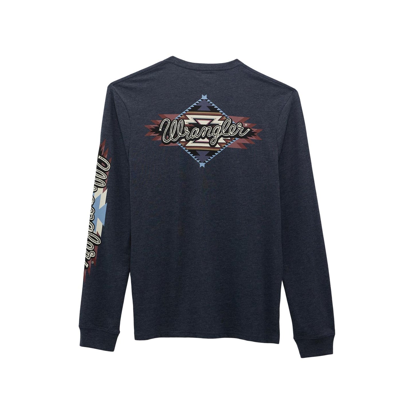 Wrangler® Men Long Sleeve T-Shirt - Regular Fit - Black Beauty