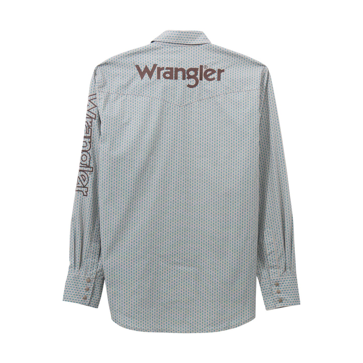 Wrangler® Men's Logo Long Sleeve Shirt - Snaps