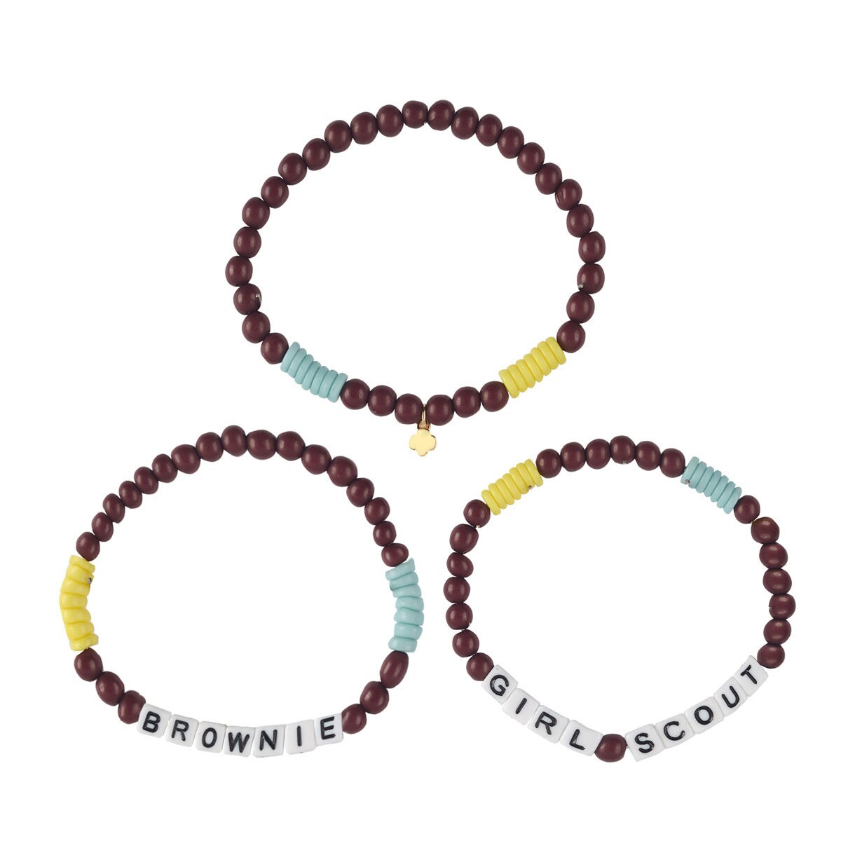 Brownie Girl Scout Bracelets - Set of 3