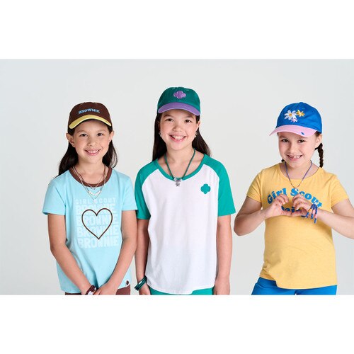 Brownie Girl Scouts Necklaces and Earrings Set