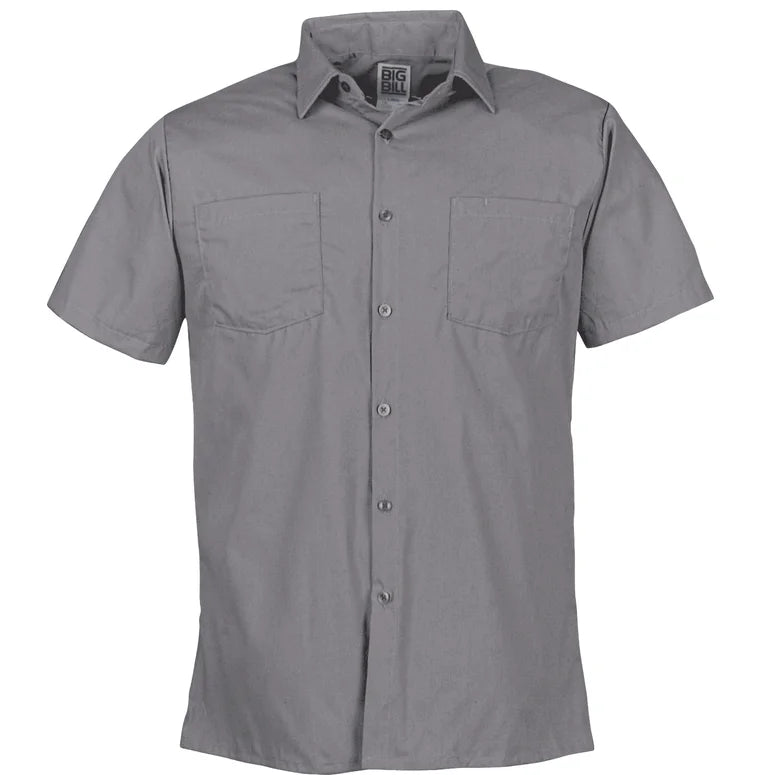 Big BillLightweight Poplin Short-Sleeve Industrial Work Shirt -130 - Basics Clothing Store