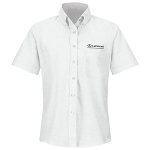 Lexus® Women's Short Sleeve Executive Oxford Dress Shirt - White -1398WH