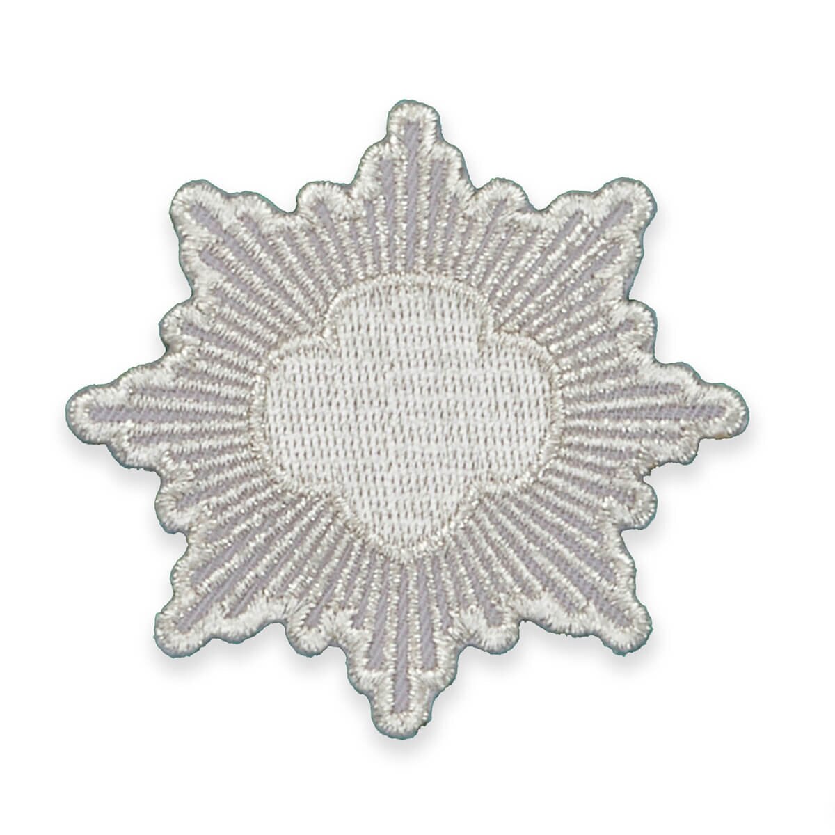 Silver Award Regalia Iron-On Patch