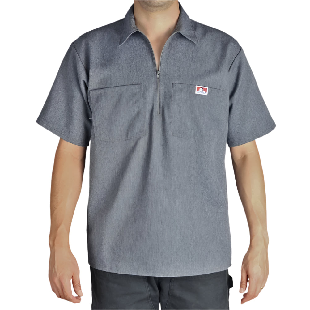 Ben Davis Short Sleeve Solid 1/2 Zip