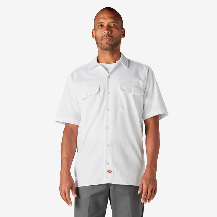 Dickies Short Sleeve Work Shirt - White (WH)