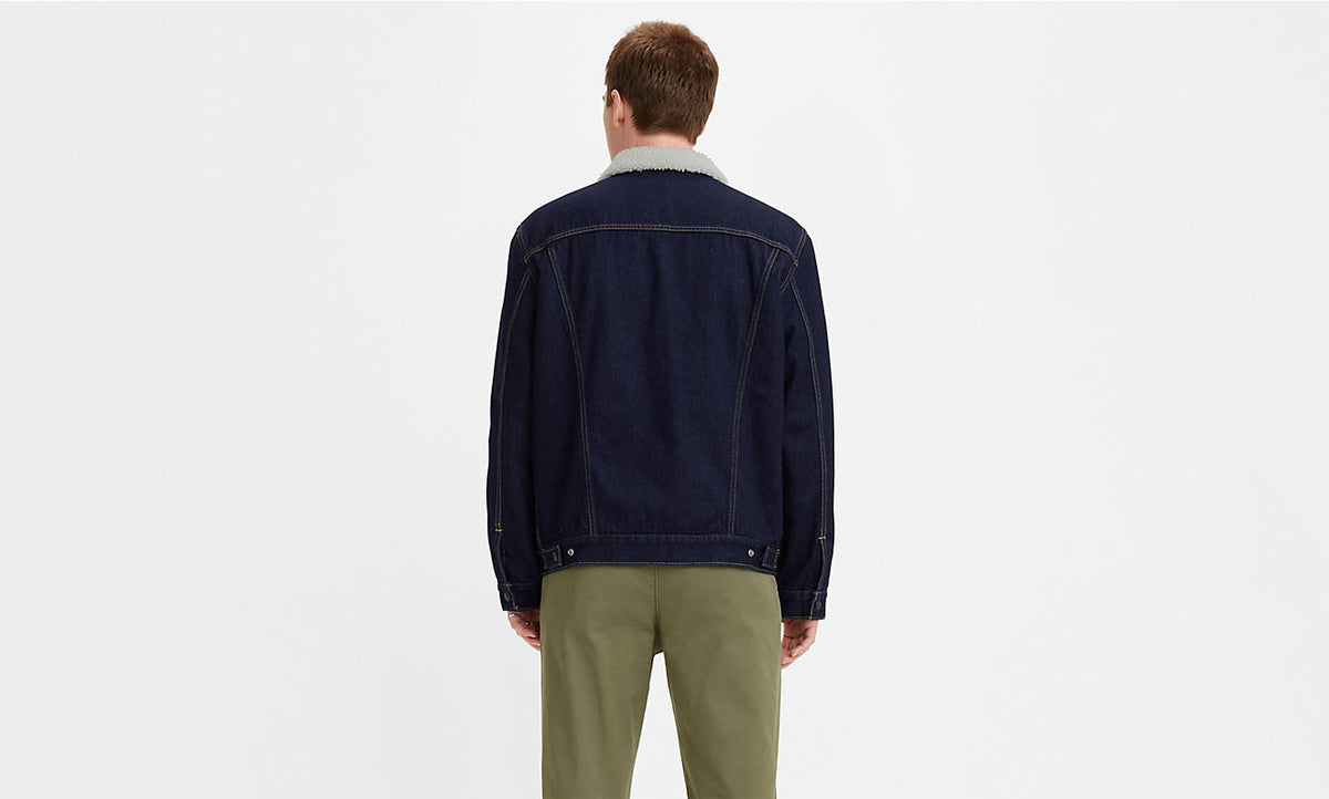 Levi's® Type 3 Sherpa Trucker Jacket - Juniper Rinse - Basics Clothing Store