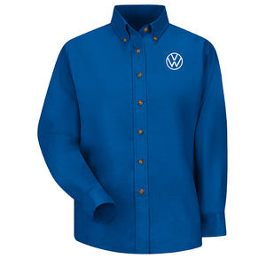 Volkswagen® Women's Long Sleeve Poplin Dress Shirt -Royal -1750RB