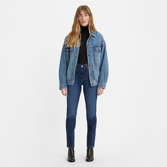 Levi's 724 High Rise Women's Slim Straight Jeans - Chelsea Carbon Glow