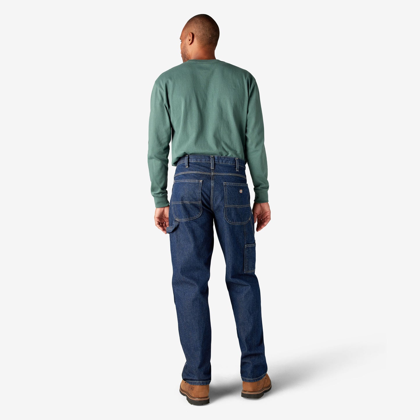 Dickies Men's Relaxed Fit Carpenter Pants - Rinsed Indigo Blue
