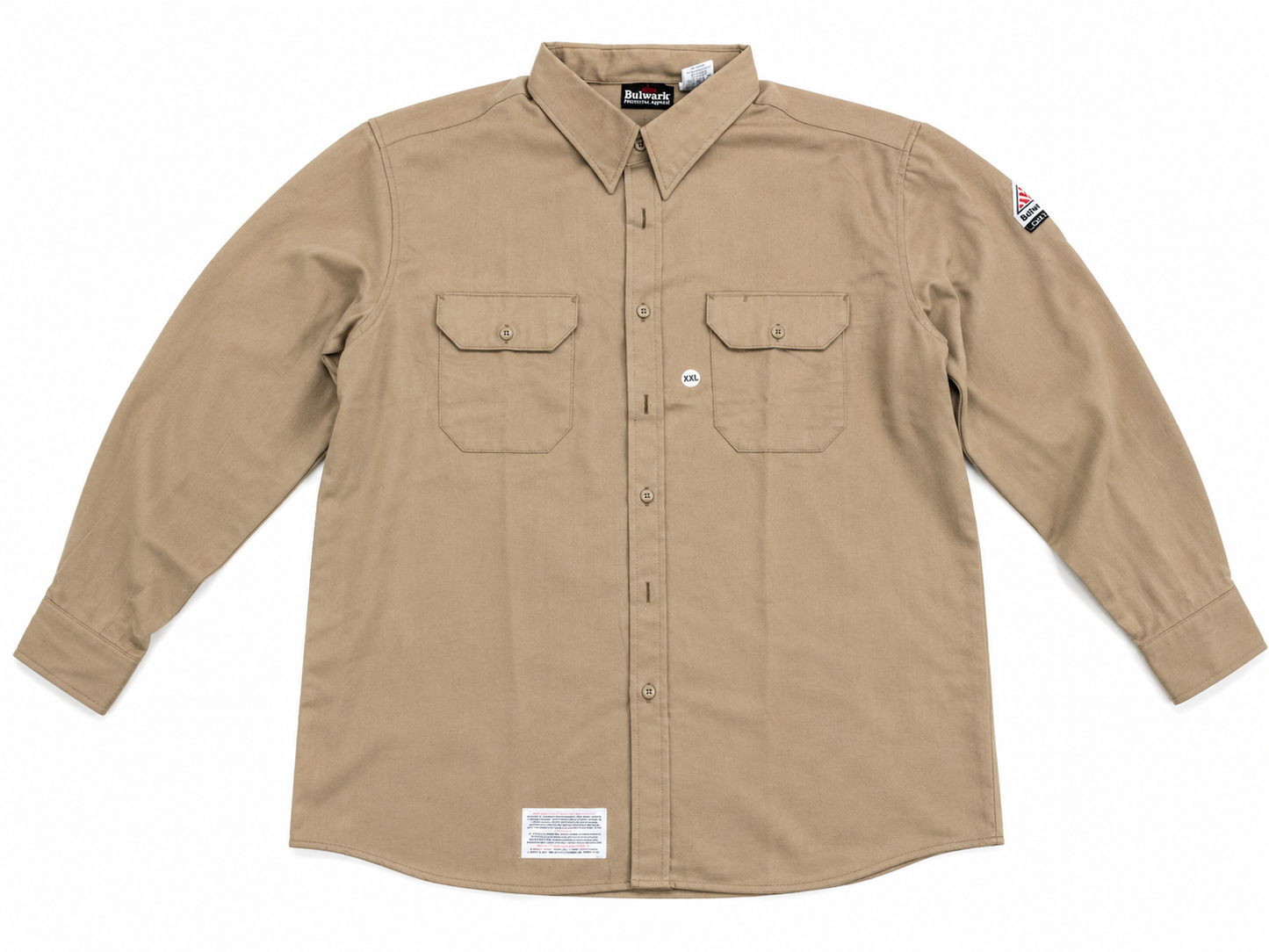 Bulwark FR Work Shirt – Khaki – XXL (Clearance)