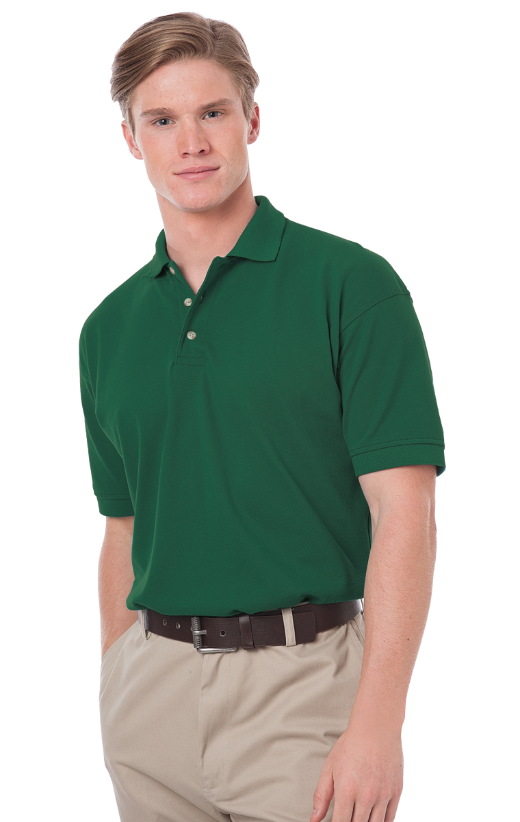 Blue Generation Men's Cotton Pique Polo-BG2201 -Yellow