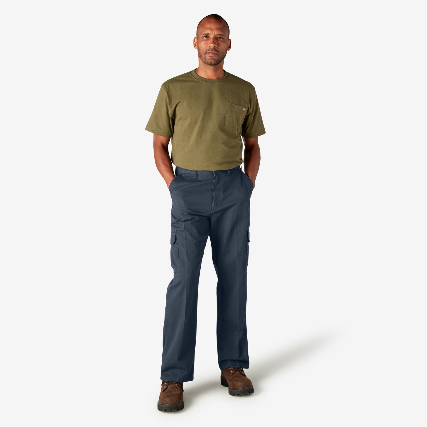 Dickies Loose Fit Cargo Pants - Rinsed Dark Navy