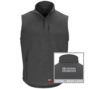 Toyota® Material Handling Soft Shell Vest W/Logo - Charcoal - 3290CH