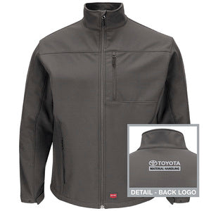 Toyota® Material Handling Men's Deluxe Soft Shell Jacket - Charcoal - 3293CH