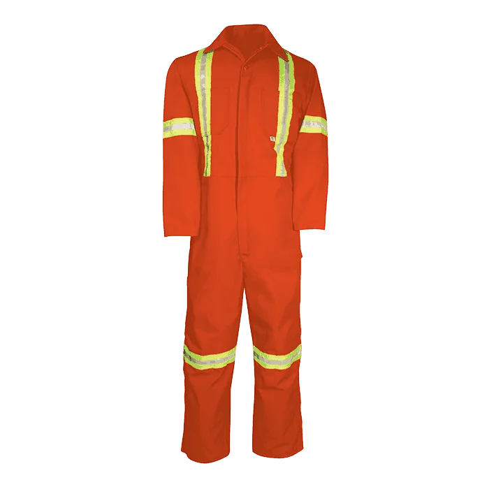 Big Bill Deluxe Work Coverall with Reflective Tape and Leg Zipper