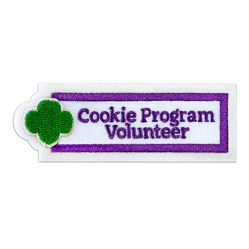 Girl Scout Cookie Program Volunteer Iron-On Patch