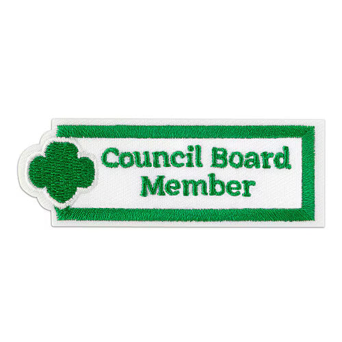 Girl Scout Cookie Council Board Member Iron-On Patch