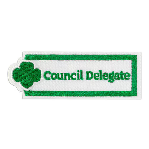 Girl Scout Cookie Council Delegate Iron-On Patch