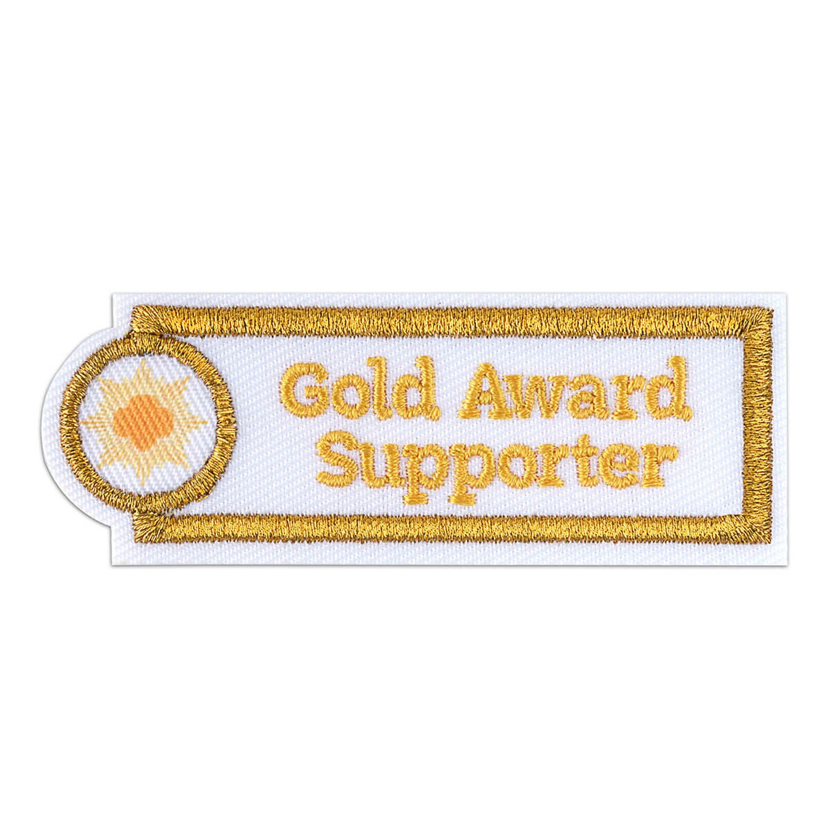 Girl Scout Gold Award Supporter Iron-On Patch