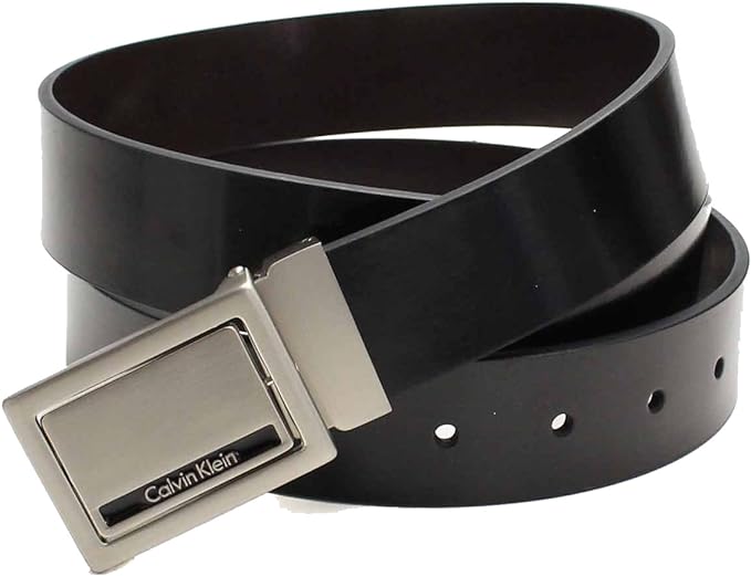 Calvin Klein 3 件套男士双面棕色/黑色皮带配饰套装,配有 2 个带扣…
