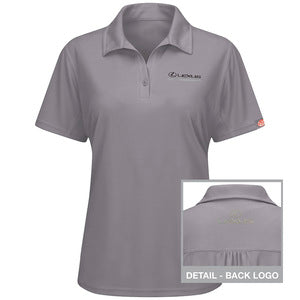 Lexus® Women's Short Sleeve Performance Knit® Flex Series Pro Polo Grey -5220GY