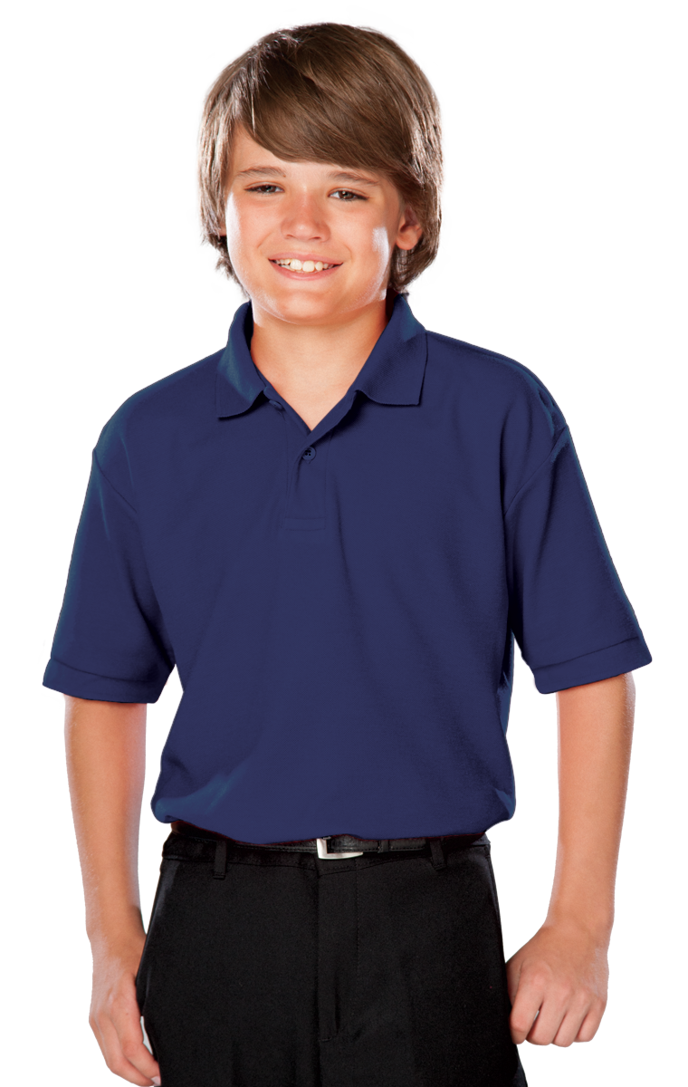 Blue Generation Youth Titan Value Wicking Polo-BG5300 - Basics Clothing Store