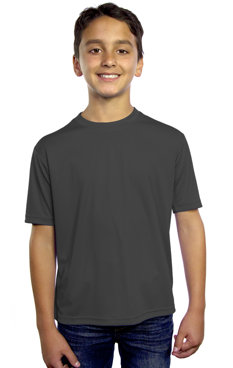 Blue Generation Youth Value Wicking Short-Sleeve T-shirt-BG5302