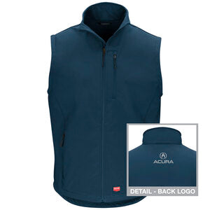 Acura Accelerated Soft Shell Vest-Navy -5587NV - Basics Clothing Store